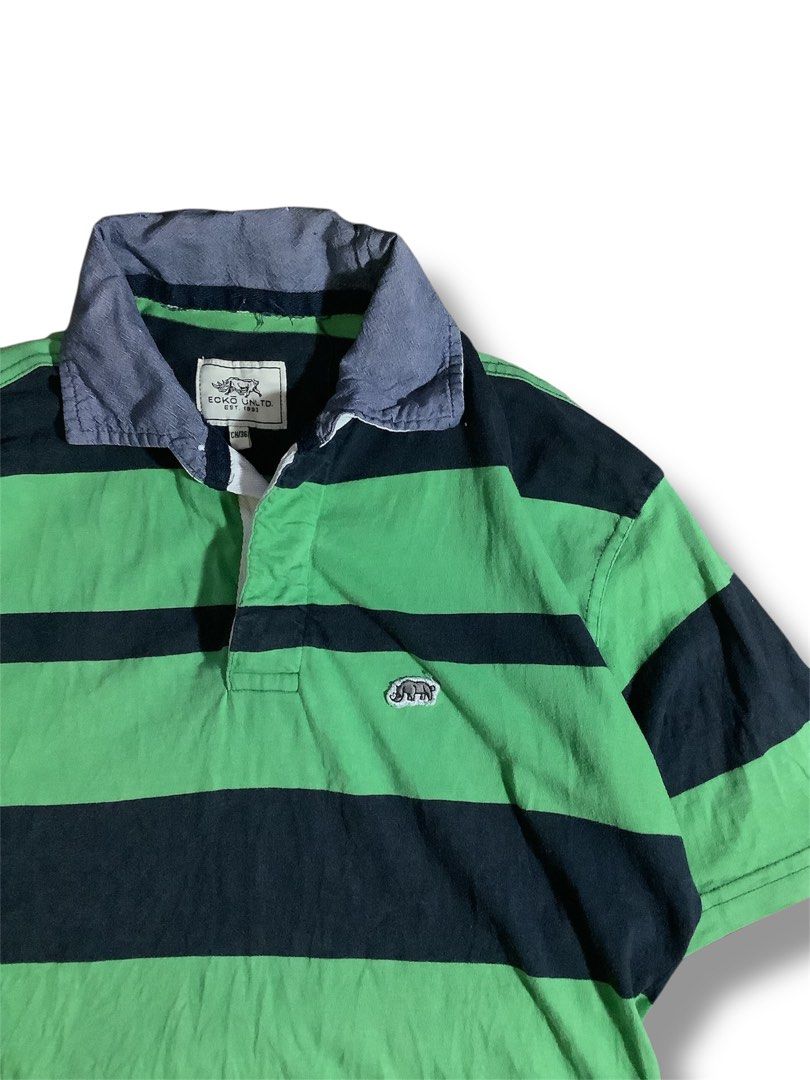 Y2K Ecko Unltd. Rugby Polo Shirt (Category: Tshirts & Polo Shirts ) located in Tabaco. Submitted by thriftyarchives (Listing ID 1461792755, Image 2). Description: Authentic Released late 90's to early 2000's Good condi 21x27-28in. Color rate: 9.5/10 .