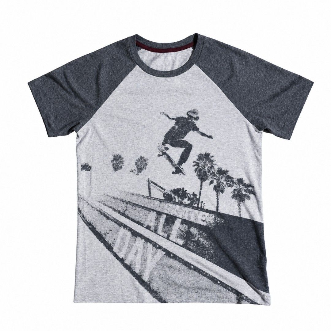 Y2K Old Navy "Skate All Day" Raglan Tee (Category: Tshirts & Polo Shirts ) located in Manila. Submitted by swaggygraments (Listing ID 1461719604, Image 1). Description: MUSCLE TEE DM FOR MORE INFO.