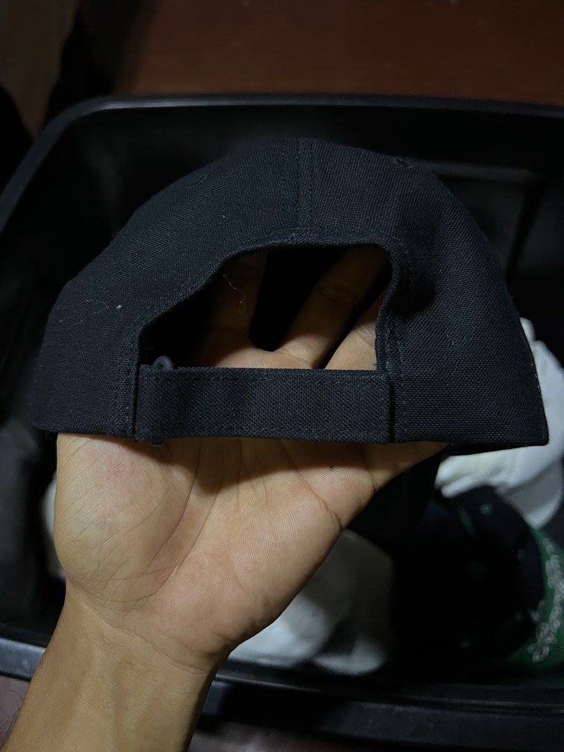 Y-3 Adidas Black Baseball Cap (Category: Caps & Hats) located in Davao. Submitted by dubdabi.co (Listing ID 1461780438, Image 3). Description: - Authentic Y-3 Adidas cap - Classic black baseball style - Embroidered Y-3 and Adidas logos on the side - Adjustable strap for a comfortable fit - Ideal for everyday wear - Brand new with original tags attached.
