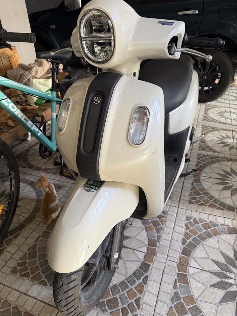 Yamaha Fazzio 125cc Scooter (Category: Motorbikes for Sale) located in Binan City. Submitted by christianmc1986 (Listing ID 1461606546, Image 1). Description: Yamaha Fazzio 2024 model for sale Owner seller, papers under my name legit original odo 10k plus see photo, honest issue sign of usage some scratches black flaring faded, need pms. Price slight negotiable for sure buyers .