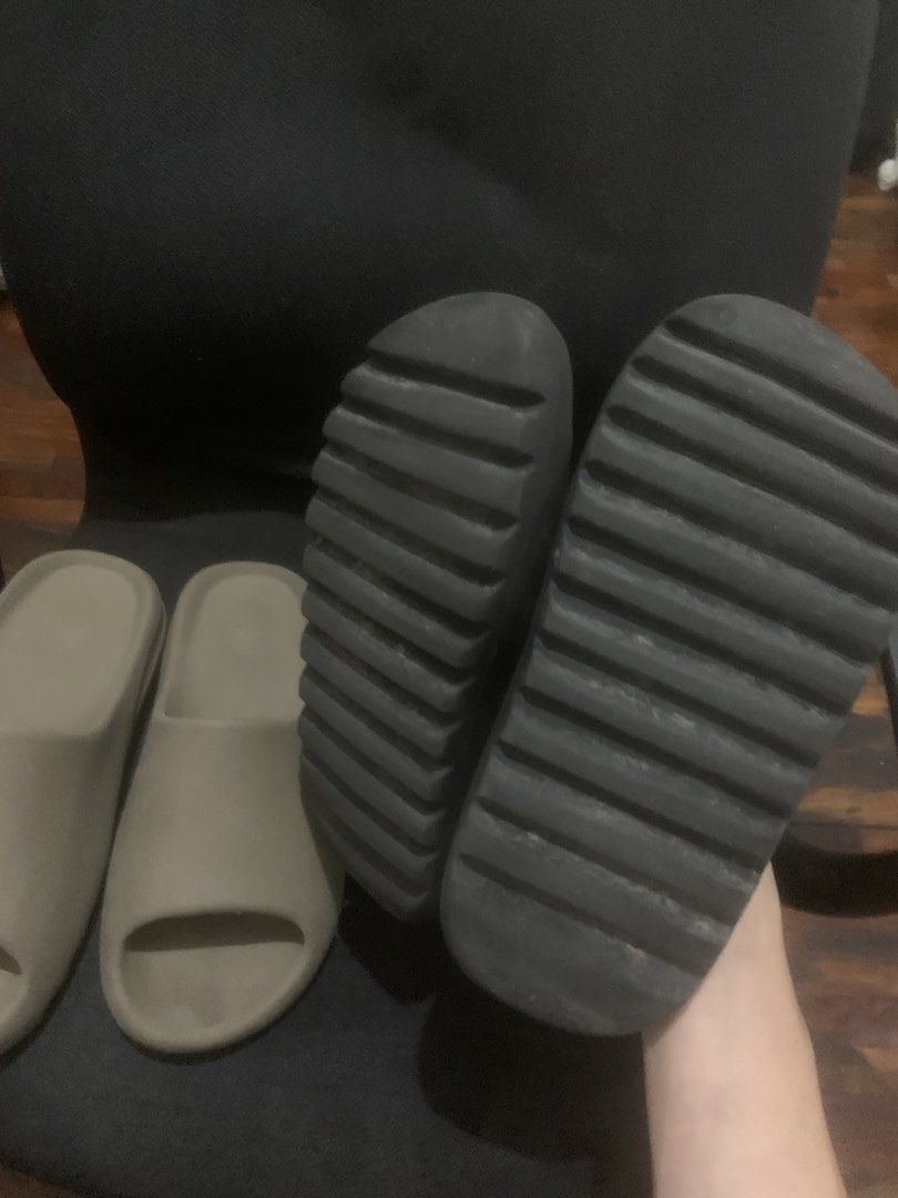 Yeezy slides UA (Category: Slippers & Slides) located in Manila. Submitted by tuffthrft (Listing ID 1461695456, Image 2). Description: Both Size 9 Onxy and Brown 500 EACH ‼️‼️ loc: McDonald’s Marcos Alvarez las piñas NEED TO DECLUTTER ASAP.