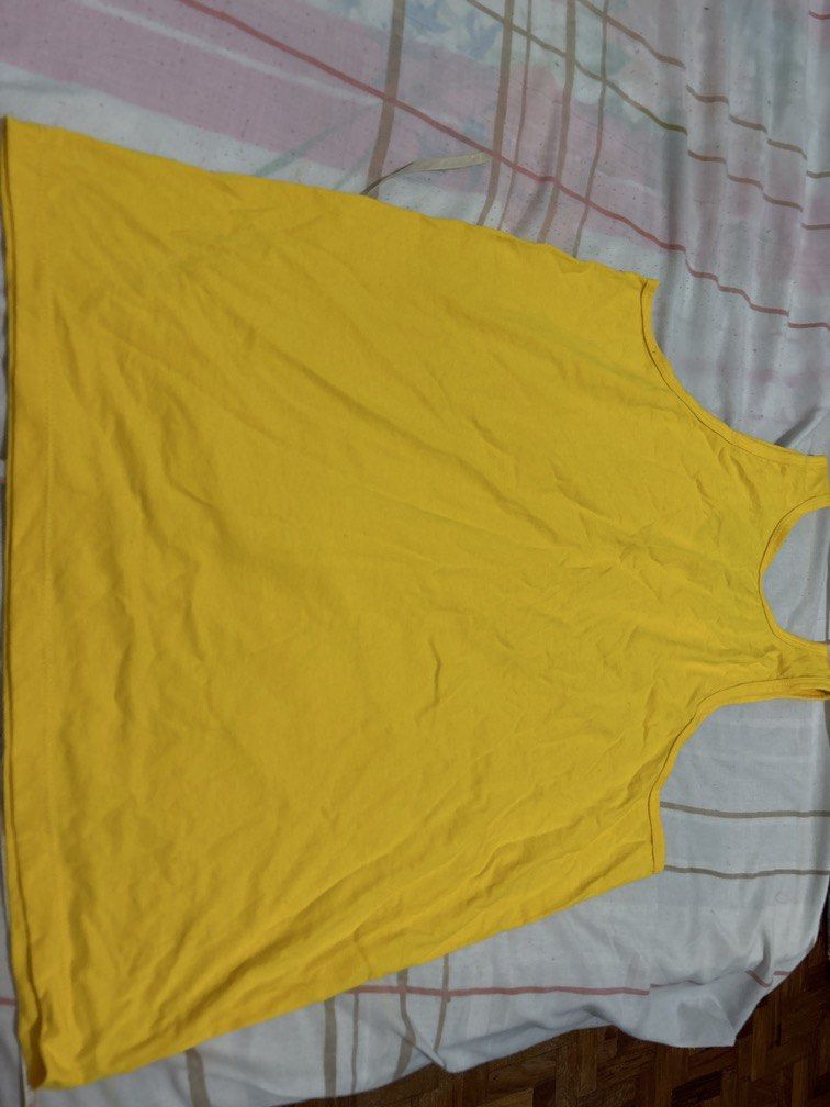 Yellow kentucky sando (Category: Sleeveless) located in Manila. Submitted by vintageaccessories (Listing ID 1461691166, Image 2). Description: .