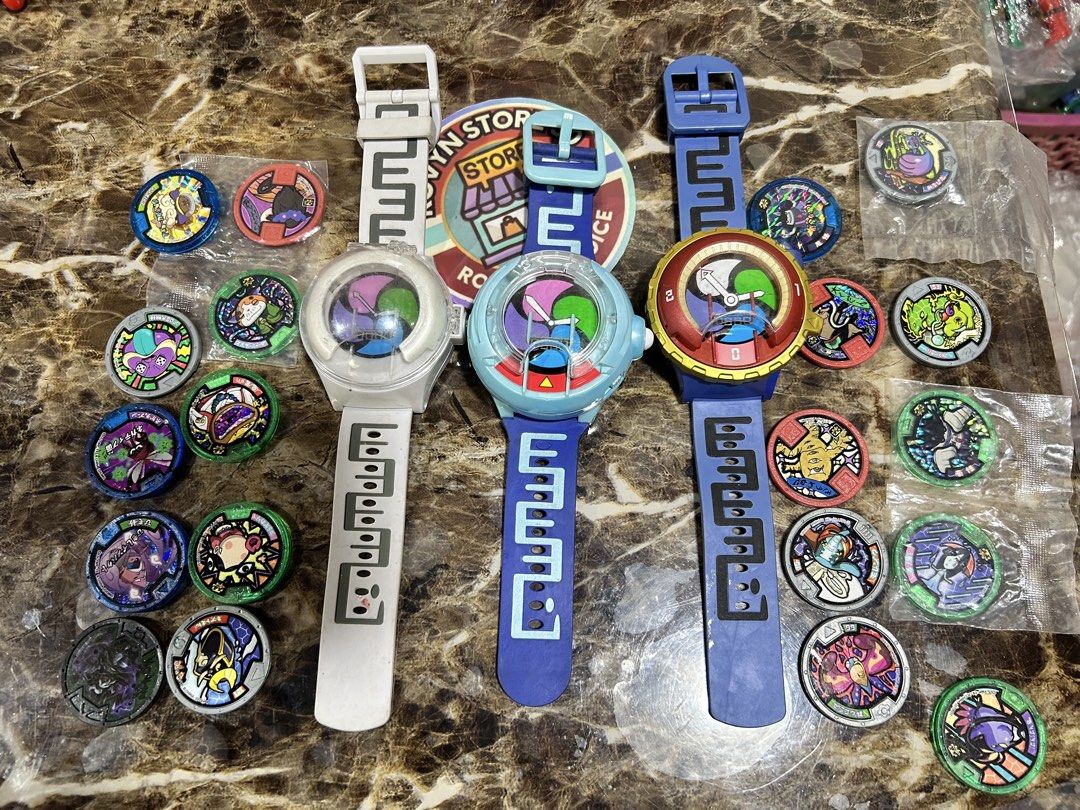 yokai watch bundle (Category: Nintendo) located in Caloocan City. Submitted by rovynstore30 (Listing ID 1461625576, Image 1). Description: 3 pcs. yokai watch with 20pcs. chips take all- 1k only as is, what you see is what you get mod: lalamove, 🍊checkout or spx w/ declared value ng items 1st to pay via gcash *crossposted #rovynstore #yokaiwatch.