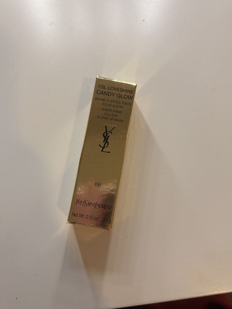 YSL Loveshine Lip Balm 6B (Category: Makeup) located in Mandaluyong City. Submitted by boopiefinds (Listing ID 1461742656, Image 1). Description: Swatched only.