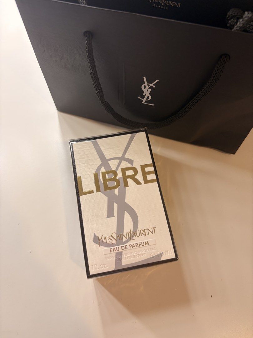 Yves Saint Laurent Libre Eau de Parfum 30ml (Category: Fragrance & Deodorants) located in Mandaluyong City. Submitted by boopiefinds (Listing ID 1461737642, Image 1). Description: Authentic Have another one but no box.