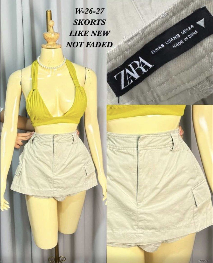 Zara Cargo Skirt W-26-27 (Category: Skirts) located in Pili. Submitted by jhamimin22 (Listing ID 1461586298, Image 1). Description: - Zara Cargo Skirt - Color: Light Beige - Size: W-26-27 - Features: Side pockets - Style: Great for casual wear - Comfort: Looks good and feels comfortable.