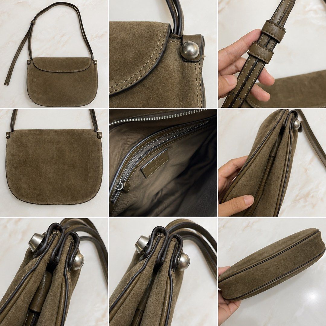 Zara Suede Shoulder Bag (Category: Shoulder Bags) located in Makati City. Submitted by stylehub.mnl (Listing ID 1461597485, Image 2). Description: Step out with a clean, modern shoulder bag that looks effortlessly polished—perfect for keeping your essentials organized with a smooth, matte suede-inspired finish. Key Features - Bag style: Shoulder bag for easy, hands-free carrying - Closure: Zipper for a secure, worry-free carry - Pattern: Plain de