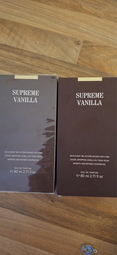 ZARA Supreme Vanilla Eau de Parfum (Category: Fragrance & Deodorants) located in Cebu City. Submitted by meemaoo (Listing ID 1461720975, Image 1). Description: - ZARA Supreme Vanilla Eau de Parfum - Each bottle is 80ml (2.71 fl oz) - 2400 EACH BOTTLE - 7 BOTTLES IN STOCK.