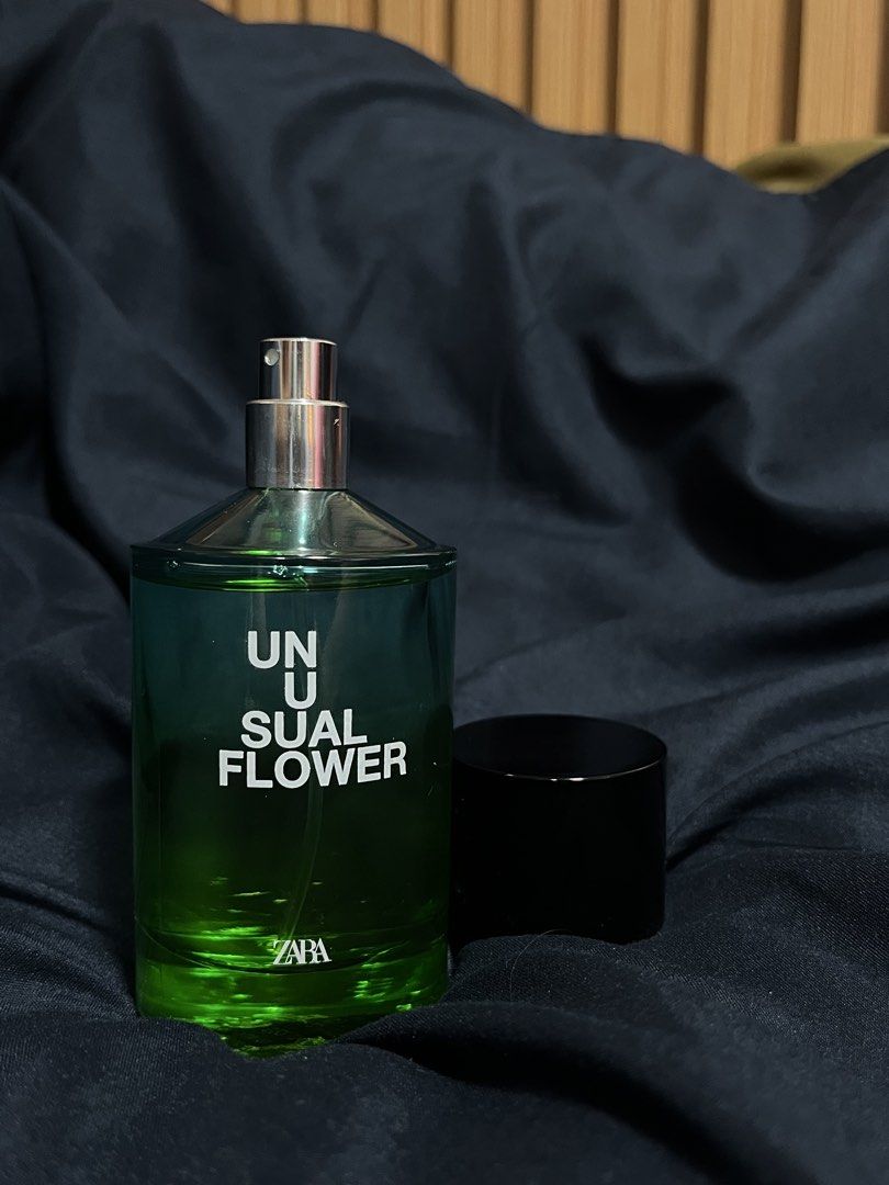 Zara Unusual Flower Eau de Parfum (Category: Fragrance & Deodorants) located in Manila. Submitted by _ljsells (Listing ID 1461745453, Image 2). Description: Brand: Zara Scent: Unusual Flower (Eau de Parfum) Size: 100ml Condition: Pre-owned (Bottle and atomizer in great condition, box included).