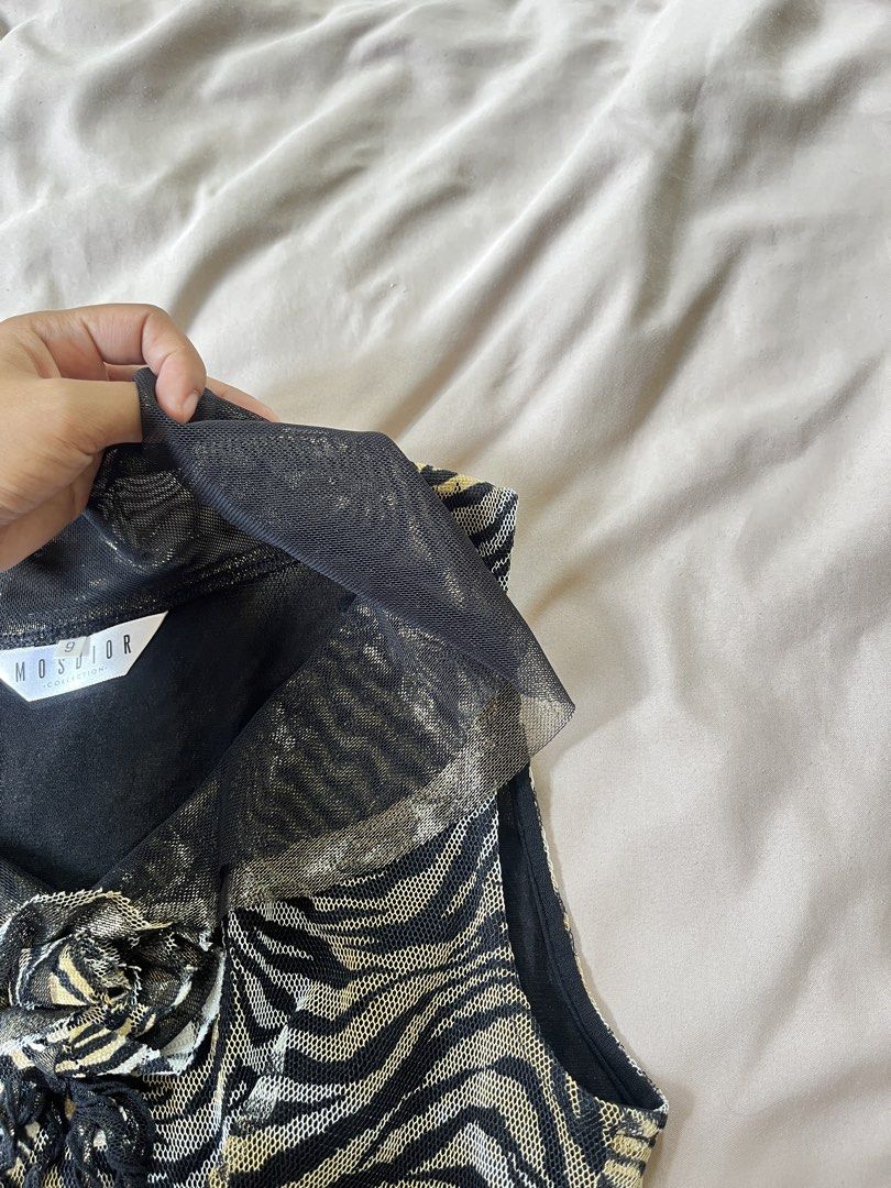 Zebra-print Mesh Top (Category: Others Tops) located in San Jose. Submitted by thymies (Listing ID 1461615985, Image 3). Description: .