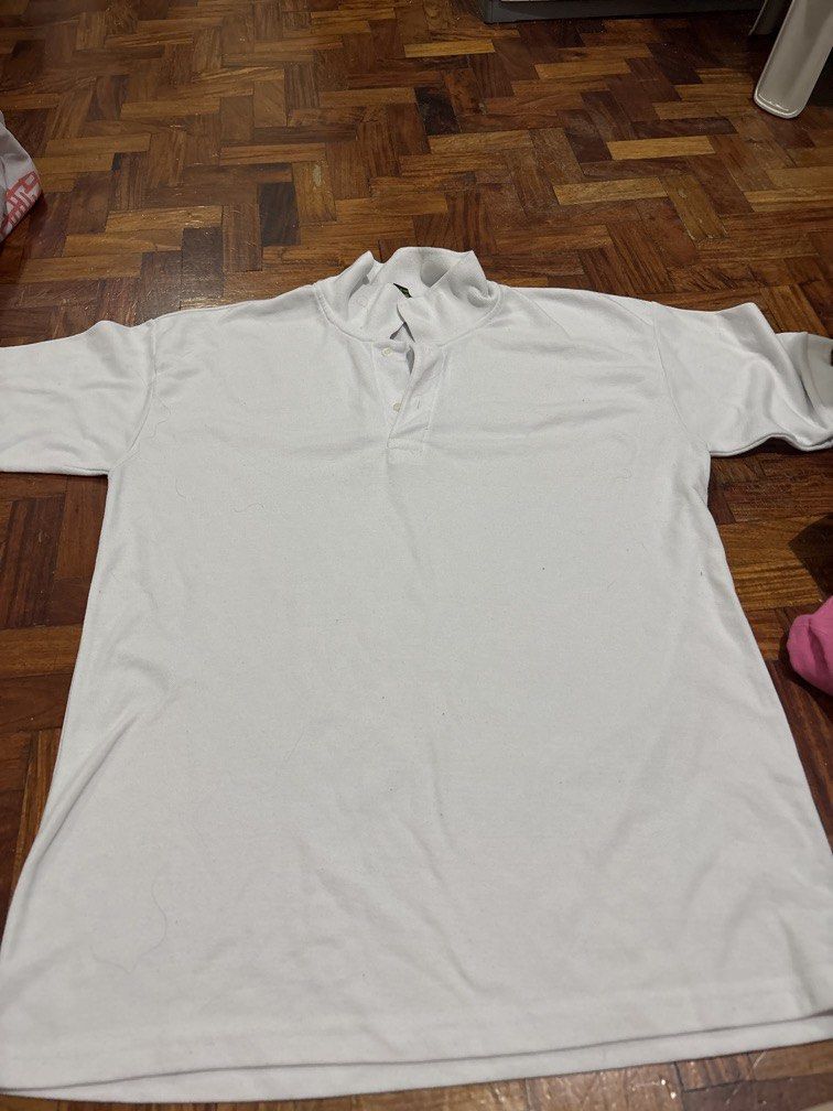 22x29 white polo shirt (Category: Tshirts & Polo Shirts ) located in Manila. Submitted by vintageaccessories (Listing ID 1461897229, Image 2). Description: Plus size white polo shirt.