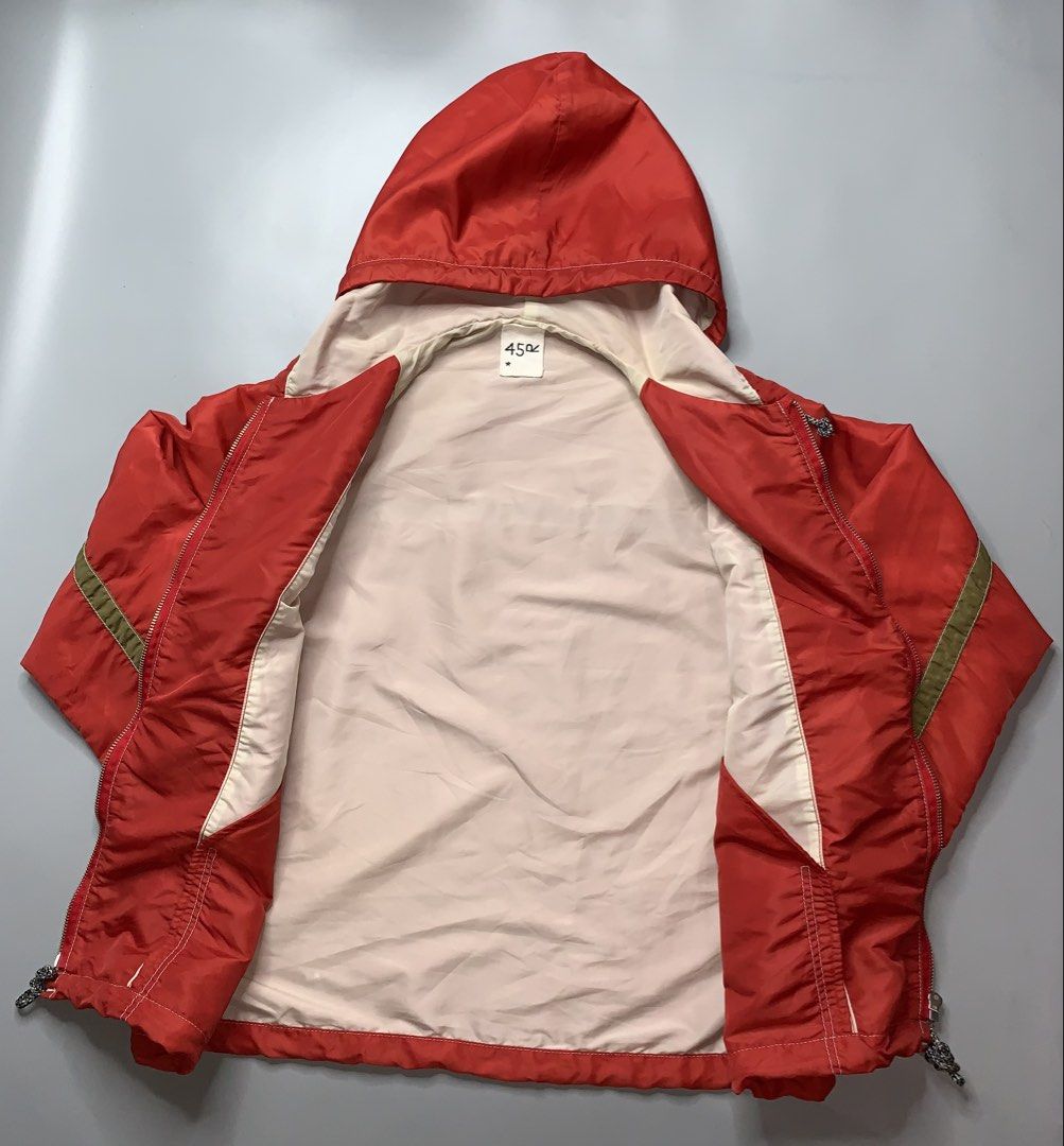 45RPM Nylon Cropped Jacket (Category: Coats, Jackets and Outerwear) located in Binan City. Submitted by hybrid_archival_theory (Listing ID 1461902928, Image 2). Description: 45R/45RPM nylon cropped Jacket Womens Size-medium Bust- 22.5 inches Shoulder- 17.5 inches Sleeve Length- 21.5 inches Waist- 22.5 inches Length-24.5 In Good Condition Please Check Detailed Photos Posted For Your Reference Thankyou! •45R / 45rpm "Thick Nylon 908 Tent Hooded Jac