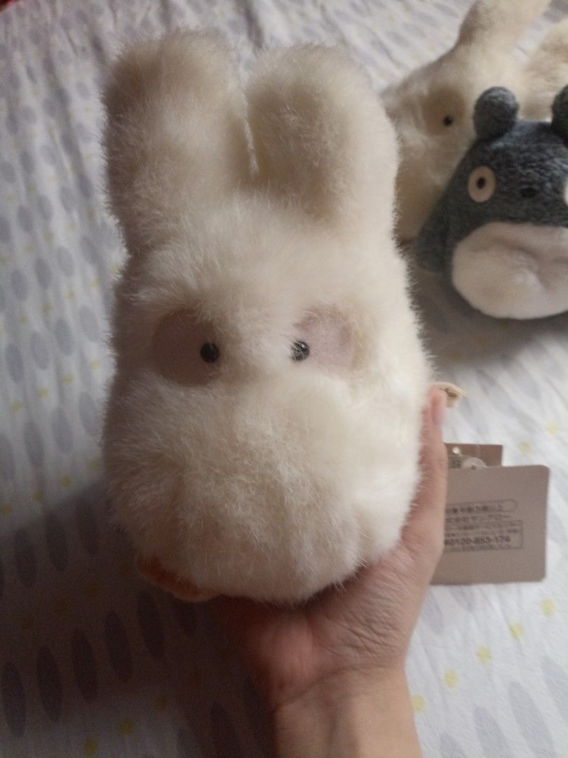 4 ghibli plush bundle (Category: Plushies & Soft Toys) located in Manila. Submitted by milkyorbit (Listing ID 1461868541, Image 3). Description: 4 pieces of ghibli for 2k pesos. One is bigger than the rest, also with papertag. Totoro (Gray) is beaded. All have Etiketa. One has papertag (the bigger one) Sun arrow MOP: G-cash MOD: J&T.
