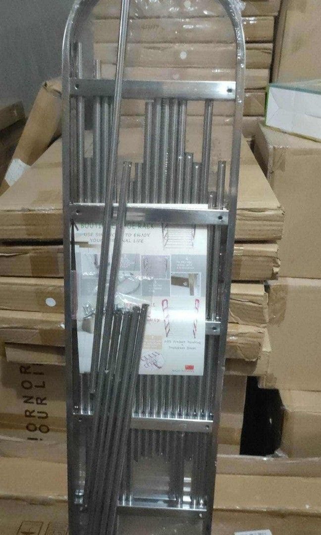 6l stainless shoe rack (Category: Shelves, Cabinets & Racks) located in Manila. Submitted by mightycloud_1992 (Listing ID 1461861451, Image 1). Description: .