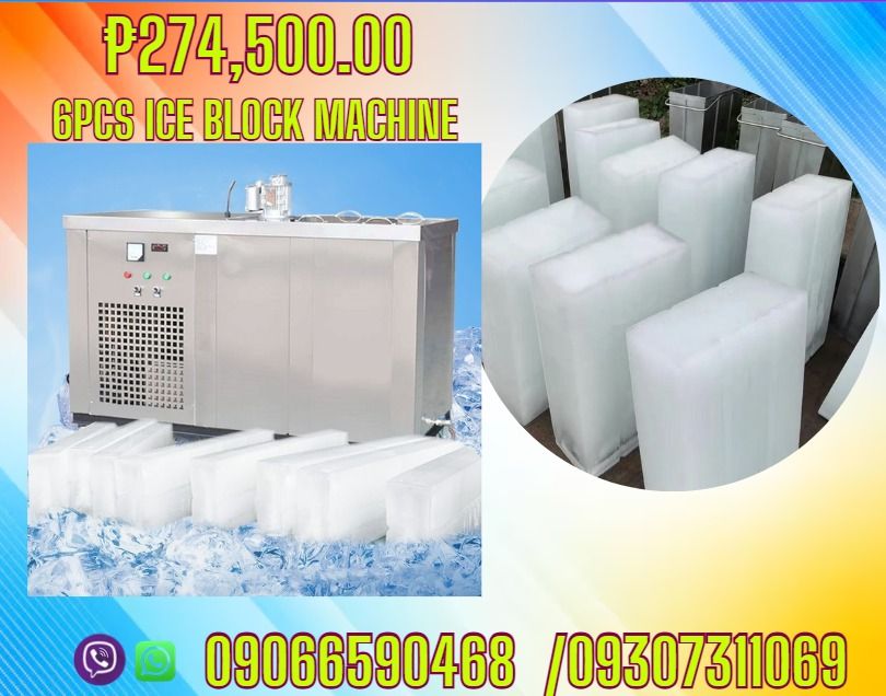 6pcs mould of Ice Block machine (Category: Refrigerators and Freezers) located in Caloocan City. Submitted by chrisultim10753 (Listing ID 1461826382, Image 1). Description: 1. Model HX-IC 0.3T 2. Capacity 0.3T/day 3. Voltage 220v/50hz 4. Power 2900w 5. Refrigerant R22 6. Mold size and weight 10KG*6 7. Time 4 - 6H 8. Net Weight 280KG 9. Package Size 1600*600*1150MM ✅ Quality products ✅ Big discount for bulk orders ✅ 100% LEGIT TRUSTED SUPPLIER! ✅ 