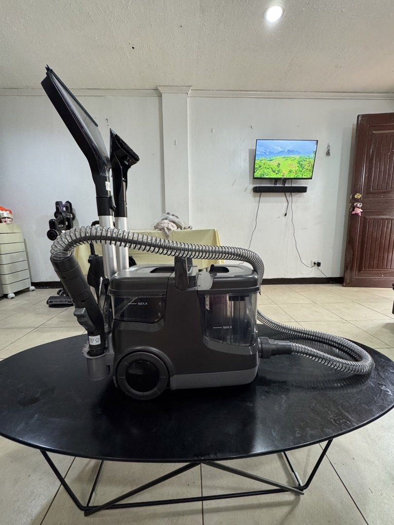 🧼 Anko Multi Spot Cleaner | Strong Suction | 220V (Category: Vacuum Cleaner & Housekeeping) located in Lapu Lapu. Submitted by axl.rose05 (Listing ID 1461819703, Image 1). Description: Like new condition and very clean. Super lakas ng suction, perfect for cleaning sofas, mattresses, carpets, upholstery, and car seats. ✔️ Complete attachments ✔️ Hose & brush heads ✔️ User manual ✔️ Tested and working properly ✔️ Ready to use 📍 Lapu-Lapu City 📩 