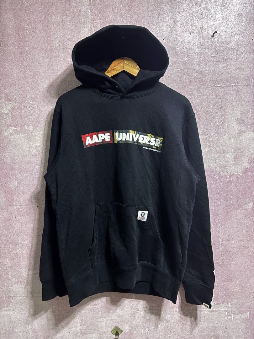 AAPE BY BATHING APE (Category: Coats, Jackets and Outerwear) located in Manila. Submitted by mangbebong_05 (Listing ID 1461924221, Image 1). Description: AAPE BY BATHING APE HOODIE JACKET XL ON TAG WIDTH 24 LENGTH 29 EXCELLENT CONDITION .