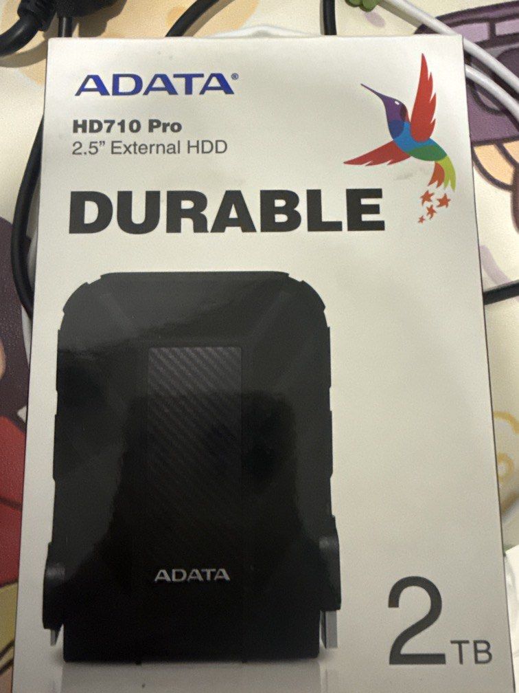 ADATA HD710 Pro (Category: Hard Disks & Thumbdrives) located in Ipoh. Submitted by chrismunmu31934 (Listing ID 1461964397, Image 1). Description: ADATA Durable HD710 Pro 2.5” External HDD. 2TB.