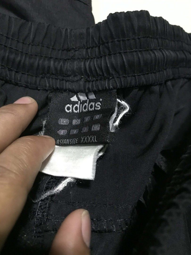 Adidas Black Track Pants XL (Category: Joggers) located in Quezon City. Submitted by carlodepaz (Listing ID 1461954401, Image 3). Description: Waist - 38 adjustable Length -42 Thigh - 14 Leg open - 10 price - 250 free ship via jnt.