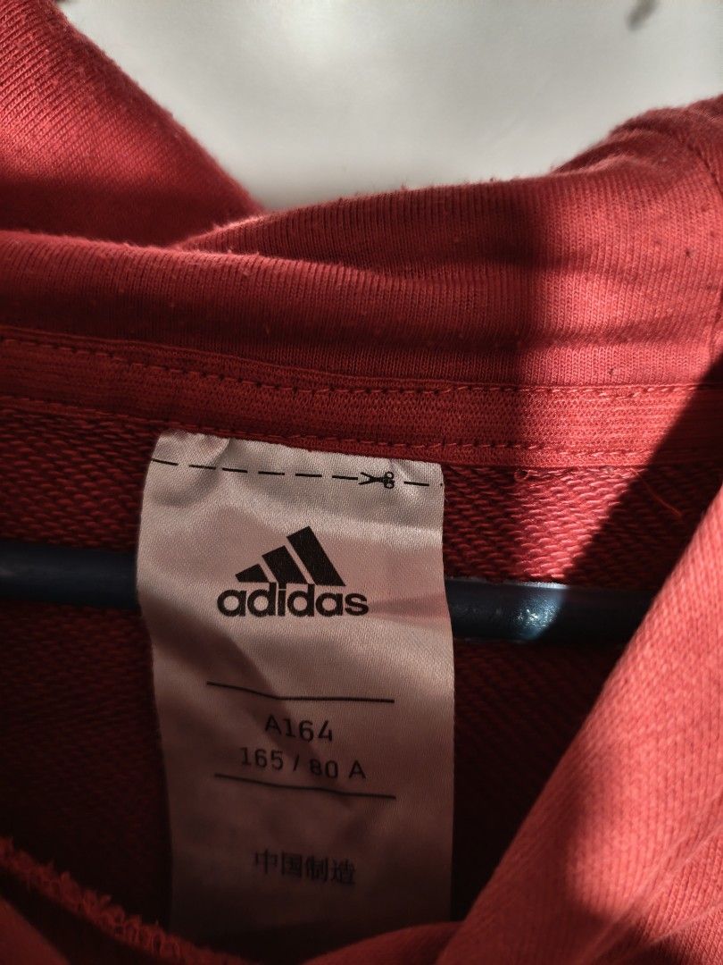 ADIDAS HOODIE JACKET (ORANGE) (Category: Activewear) located in Las Pinas. Submitted by yokiesse (Listing ID 1461994641, Image 3). Description: .