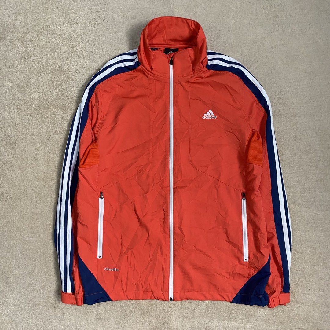 Adidas Track Jacket (Category: Activewear) located in Polomolok. Submitted by larnel27 (Listing ID 1461928717, Image 2). Description: - size medium to large - dimension:21x27 - color rate 9.7 - no flaws.