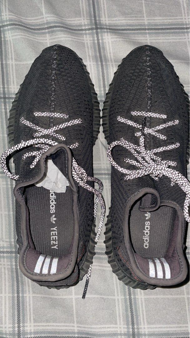 Adidas Yeezy Boost 350 V2 "Black Reflective" (Category: Sneakers) located in Manila. Submitted by jepskiii (Listing ID 1461858161, Image 1). Description: - Adidas Yeezy Boost 350 V2 in Black - Features reflective laces - Equipped with a comfortable Boost sole - Classic and iconic silhouette - Perfect for everyday wear -No box -Negotiable.