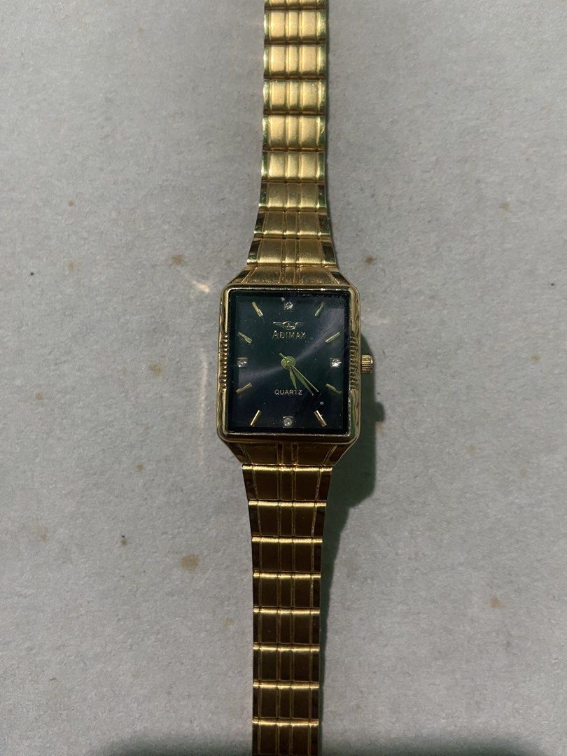 Adimax Gold tone wristwatch (Category: Women's Watches) located in Binan City. Submitted by retroz_collections (Listing ID 1461882710, Image 1). Description: .
