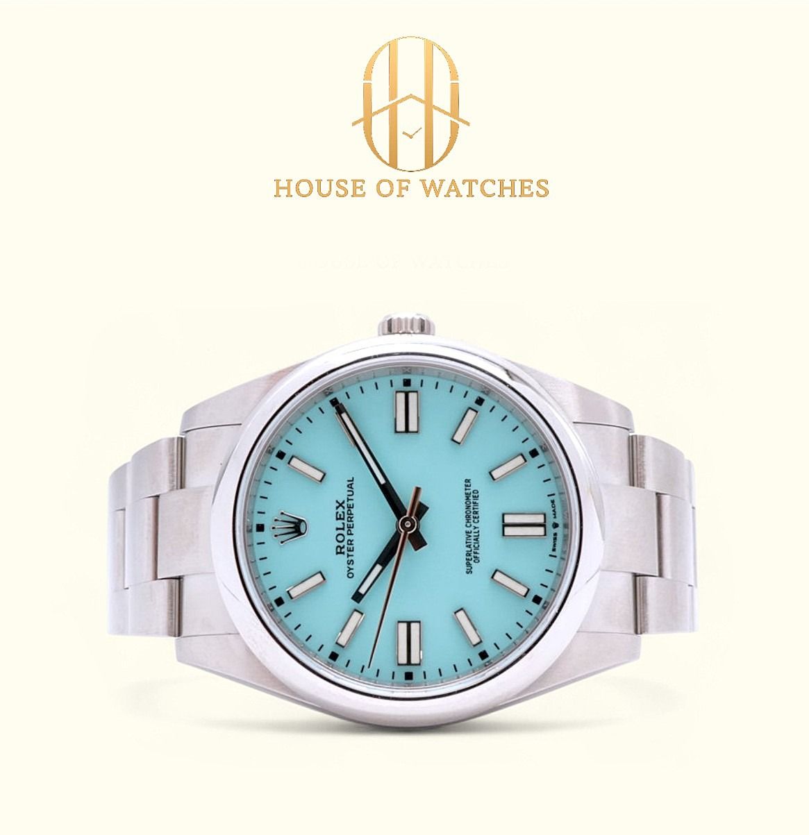 Almost New 2023 Rolex Oyster Perpetual 41 Tiffany Turquoise Oyster 124300 124300 Tiffany OP41 (Category: Watches) located in Singapore. Submitted by houseofwatches.sg (Listing ID 1461835998, Image 1). Description: Stay connected with House of Watches! Almost New 2023 Rolex Oyster Perpetual 41 Tiffany Turquoise Oyster 124300 Our Price: $32,250 SKU: HS24427 Brand: Rolex Reference: 124300 Condition: Almost New Dated: November 2023 Dial: Tiffany Turq
