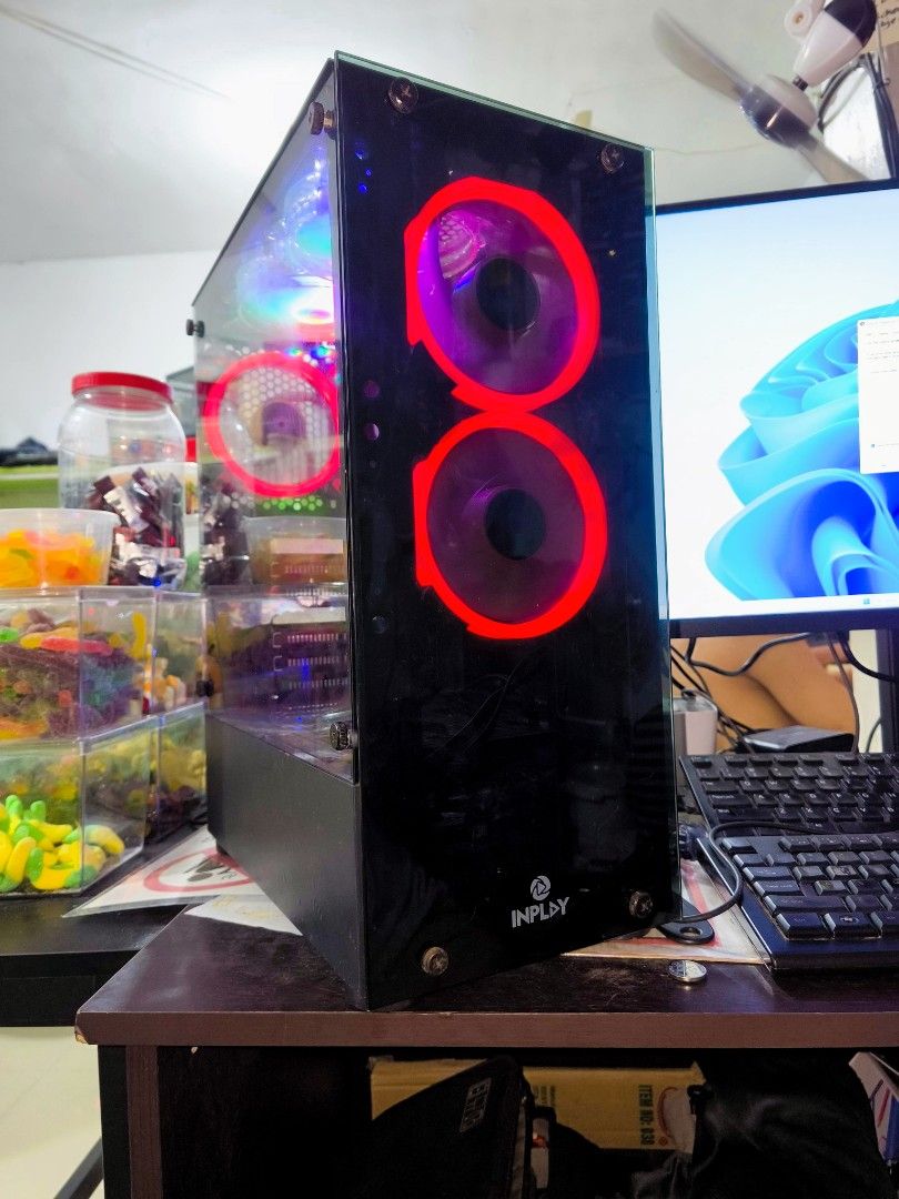 AMD Athlon 3000G gaming PC (Category: Desktops) located in Quezon City. Submitted by zantetsu (Listing ID 1461964656, Image 1). Description: A gaming desktop that is affordable and has no performance issues. Quick Specs: Processor: AMD Athlon 3000G With Radeon Hraphics RAM: 8gb (Upgradeable up to 64gb) Board: Biostar Storage: 120gb SSD + 500gb Hard disk Power Supply: 450 watts. Casing: Dual Glass cover Fans: 5 pcs LED Tested games: GTA 5 Crossfir