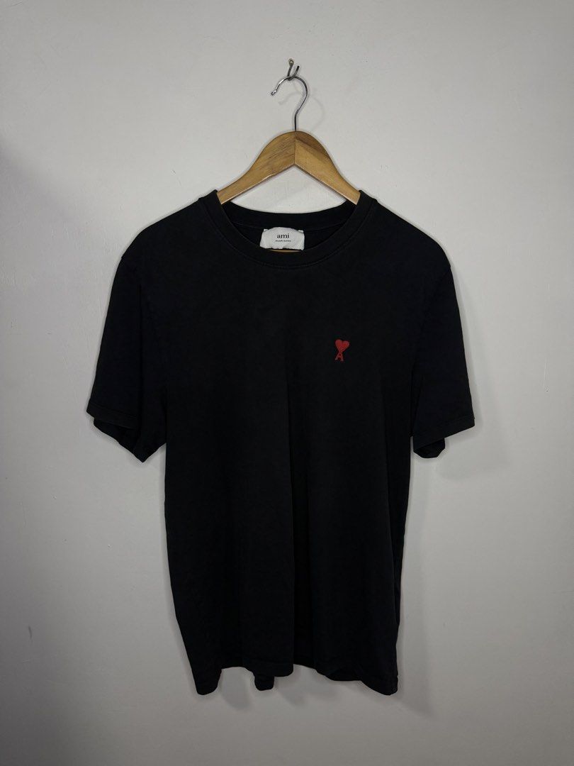 Ami Shirt (Black) (Category: Tshirts & Polo Shirts ) located in Manila. Submitted by jcarchives14 (Listing ID 1461855907, Image 1). Description: Ami Shirt Black size XL on tag Excellent condition Issue: Small unnoticeable pinhole at the back Php2,500 Message me for more details 🔑.