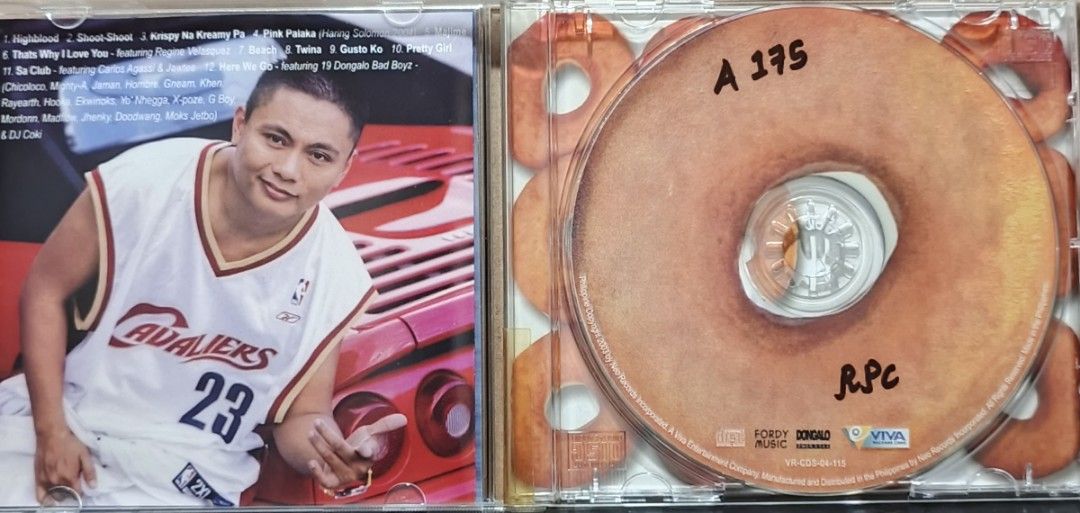 Andrew E. Krispy Kreamy Pa CD Album (Category: CDs & DVDs) located in Manila. Submitted by ruelcabrer77078 (Listing ID 1461966675, Image 2). Description: - Andrew E. 'Krispy Kreamy Pa' Album - Released in 2004 - Features OPM Hip-Hop & Pop hits - Includes tracks: 'Highblood', 'Pink Palaka', 'Beach' - Collaborations with Regine Velasquez and Dongalo Bad Boyz - A must-have for Filipino music collectors.
