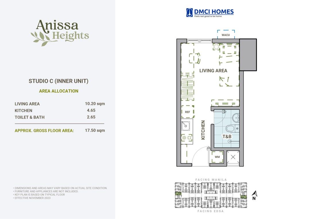 Anissa Heights - PASALO (Category: Apartments & Condos) located in Taguig. Submitted by daimaraga (Listing ID 1461880854, Image 1). Description: SELLING - PASALO Located in P Zamora St., Pasay City DMCI Homes Anissa Heights Unit 3347 Studio type - 17.5 sqm No fit-out package Facing east/MOA,Pasay RFO Date July 2028 ✅Near major thoroughfares (EDSA, Taft Ave.) ✅Near schools ( DLSU, DLS- CSB, St. Scho, St. Mary’s Academy Pasay, etc.) ✅Near commercia