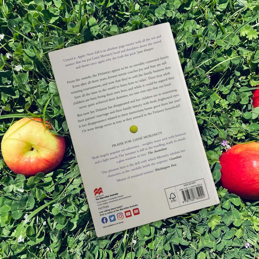 Apples Never Fall by Liane Moriarty (Paperback) (Category: Storybooks) located in Pasig City. Submitted by jedi. (Listing ID 1461980566, Image 2). Description: Apples Never Fall by Liane Moriarty Paperback Novel (Big Little Lies Author) Item Description: * Up for sale is a paperback copy of *Apples Never Fall* by #1 New York Times bestselling author Liane Moriarty (Big Little Lies, Nine Perfect Strangers). * A gripping, suspenseful family drama u