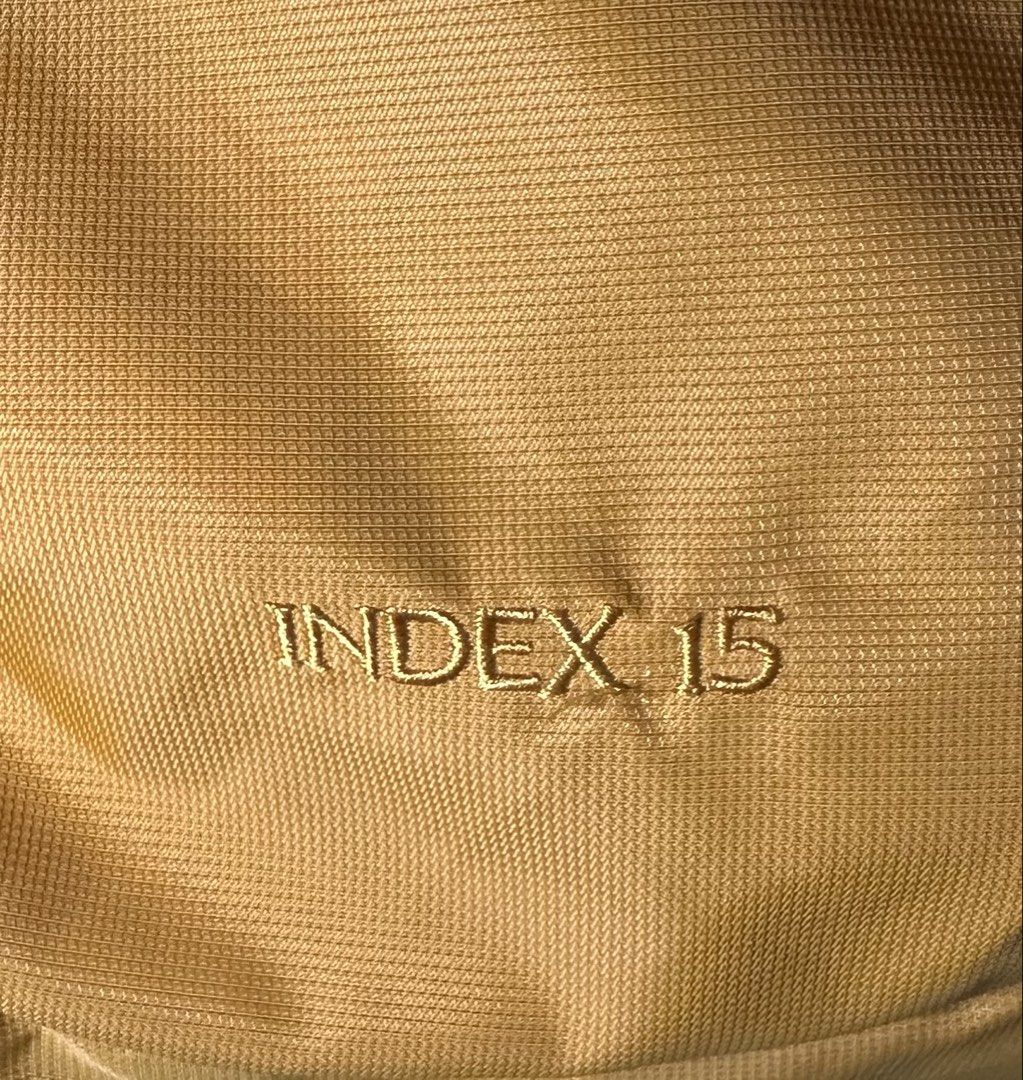 Arc'teryx Index 15 Backpack - Mustard Yellow (Category: Backpacks) located in Cavite. Submitted by bags_unltd143 (Listing ID 1461840238, Image 2). Description: - Arc'teryx Index 15 backpack - Color: Mustard Yellow - Lightweight and packable design - Main compartment with internal organization - Front zip pocket for quick access - Adjustable shoulder straps - Ideal for travel or daily use.