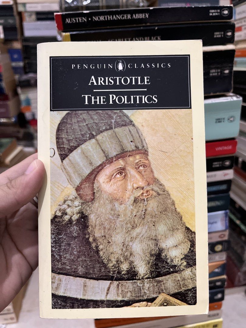 Aristotle The Politics Penguin Classics (Category: Storybooks) located in Maragondon. Submitted by quilljoylibrary (Listing ID 1461984151, Image 1). Description: - Penguin Classics edition of Aristotle's The Politics. - Features the original artwork on the cover. - A foundational text in political philosophy. - Ideal for students studying political science or philosophy. - Perfect for book collectors and enthusiasts of classic literature..