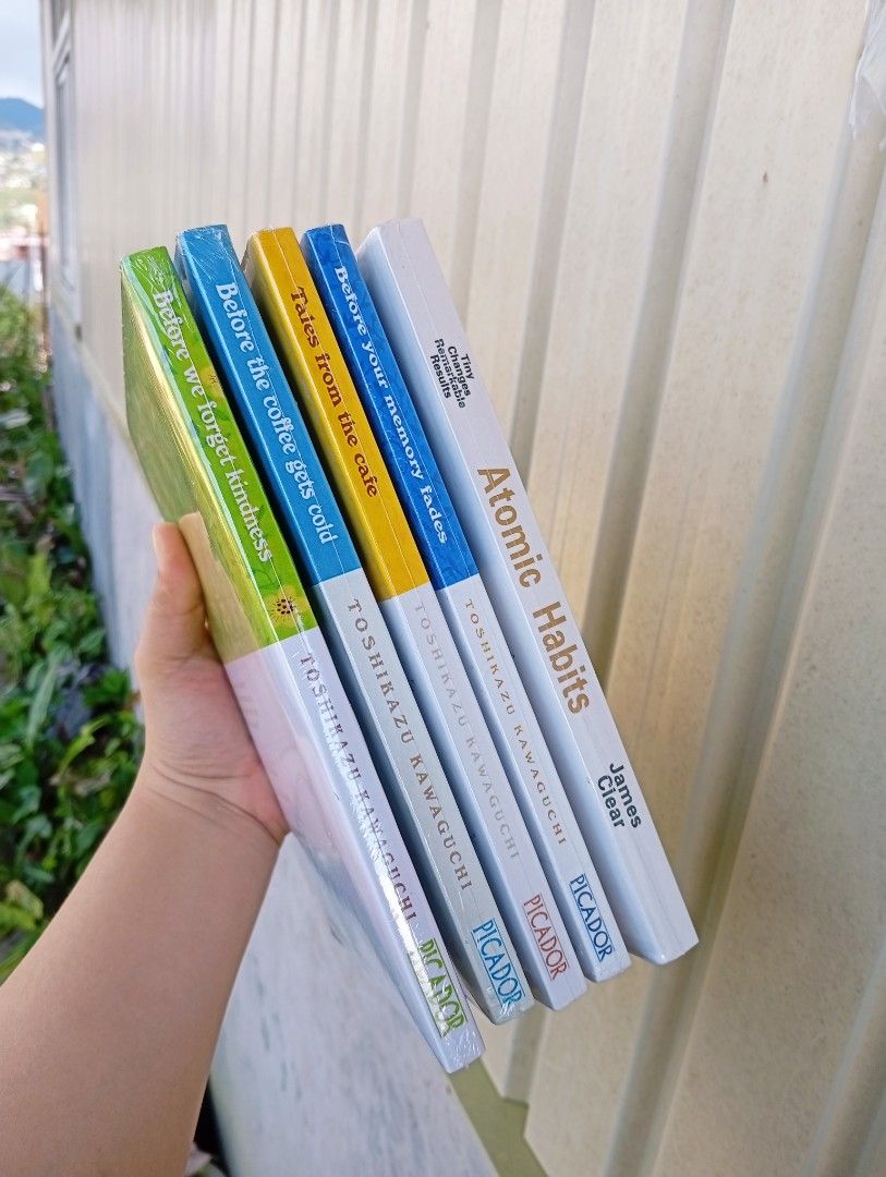 Atomic Habits & Before the Coffee Gets Cold Series Books (Category: Storybooks) located in La Trinidad. Submitted by cla.rissa317 (Listing ID 1461957765, Image 1). Description: 🌻❣️AVAILABLE❣️🤗🌿 Book Bundle Sealed/Reprints Location: Benguet Kindly message me for more inquiries and for your orders, thank you. I'll send more photos upon request☺️ For Dropping (COP/GCash) 🍂Malcolm Square, Baguio 🍂Km5, Pico, La Trinidad ‼️No to rush dropping pls 