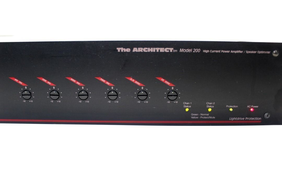 Audio Control The Architect Model 200 Power Amplifier w/ built-in EQ (Category: Soundbars, Speakers & Amplifiers) located in Manila. Submitted by toys4dbigboyz (Listing ID 1461806284, Image 2). Description: I'm selling a slightly used Audio Control Power Drive The Architect Model 200 Power Amplifier with built-in EQ. 220volts. Specs: 2 Channels of High Power and AudioControl Performance 100 watts per Channel at 8 Ohms 200 watts per Channel at 4 O