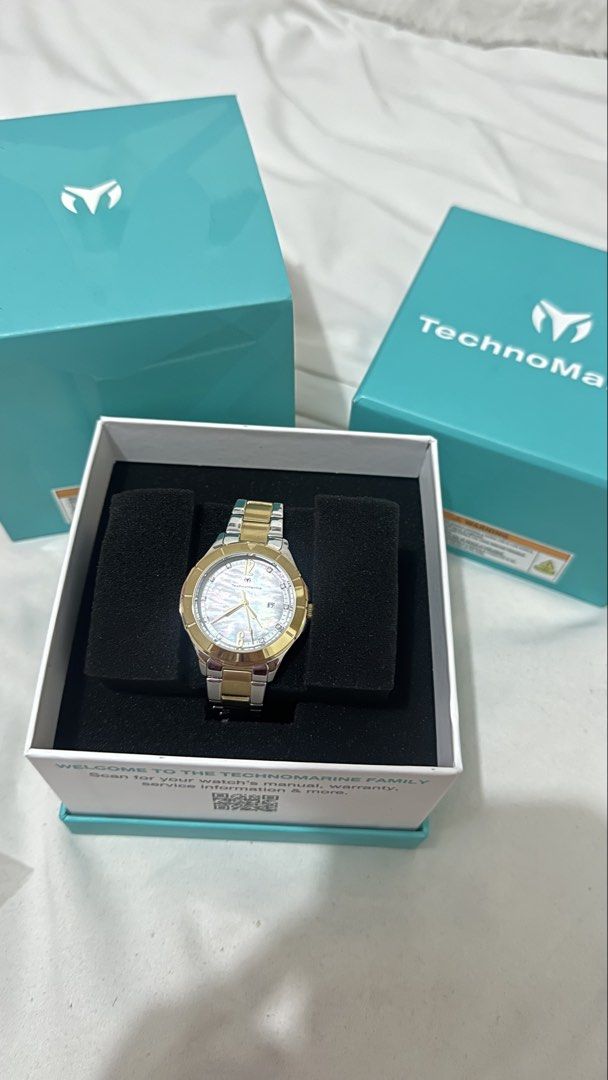Authentic Techno Marine watch for women (Category: Women's Watches) located in Makati City. Submitted by jabbegailmendoza (Listing ID 1461906530, Image 1). Description: Still brandnew Used once only .