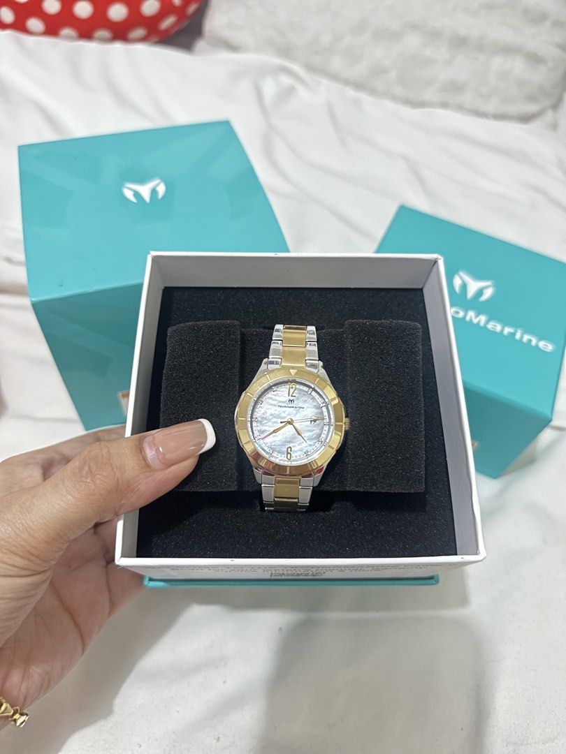 Authentic Techno Marine watch for women (Category: Women's Watches) located in Makati City. Submitted by jabbegailmendoza (Listing ID 1461906530, Image 3). Description: Still brandnew Used once only .