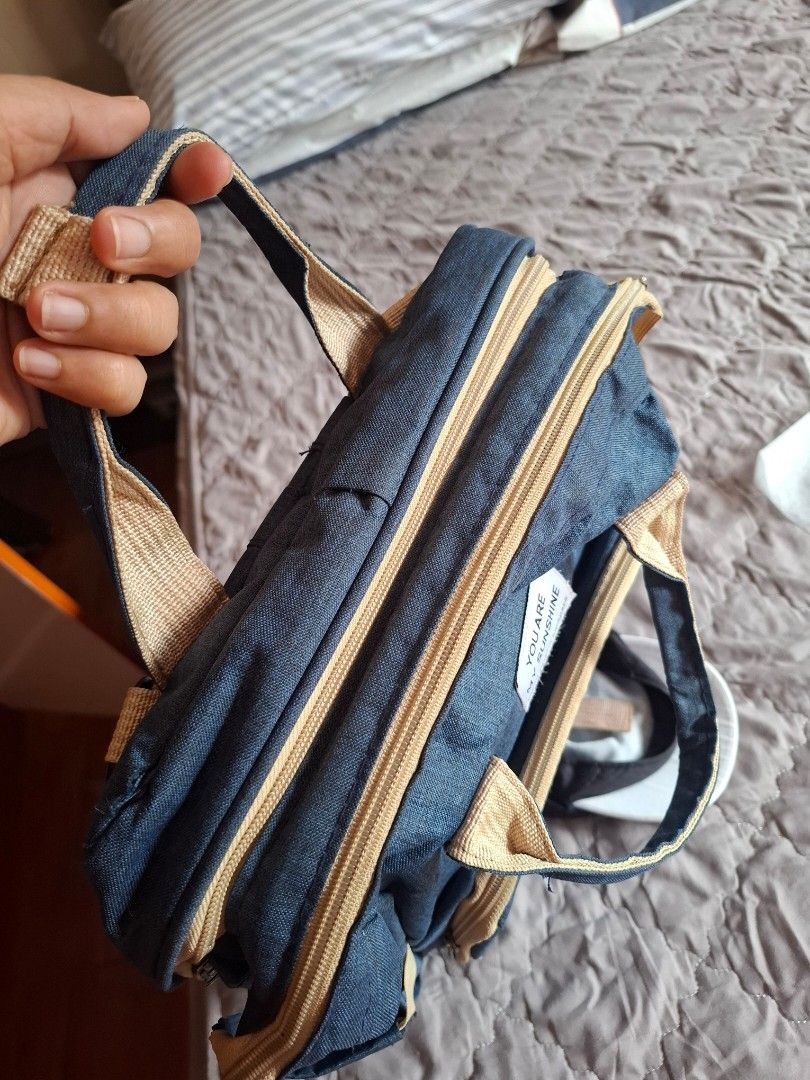 BABY BAGPACK MULTIFUNCTION STORAGE BAG (Category: Other Babies Going Out Needs) located in Marikina City. Submitted by maderconsee (Listing ID 1461903416, Image 3). Description: Baby backpack storage with lots of compartment for babybottle, nappy, wet wipes, tissue, changing clothes and many more...