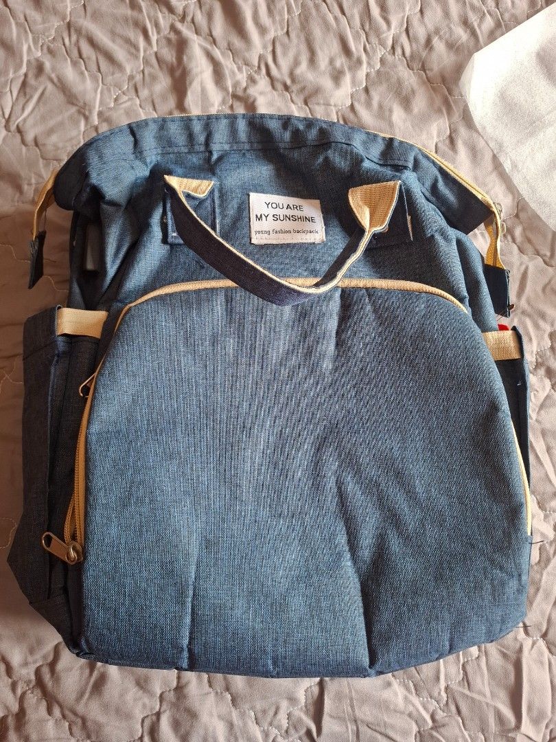 BABY BAGPACK MULTIFUNCTION STORAGE BAG (Category: Other Babies Going Out Needs) located in Marikina City. Submitted by maderconsee (Listing ID 1461903416, Image 2). Description: Baby backpack storage with lots of compartment for babybottle, nappy, wet wipes, tissue, changing clothes and many more...