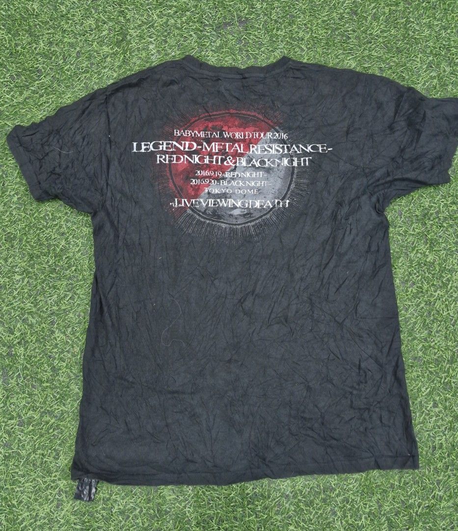 Baby metal (band tee) (Category: Tshirts & Polo Shirts ) located in Pili. Submitted by the_g_thrift (Listing ID 1461921878, Image 2). Description: dimes: 20 x 29 need wash minimal sign of used.
