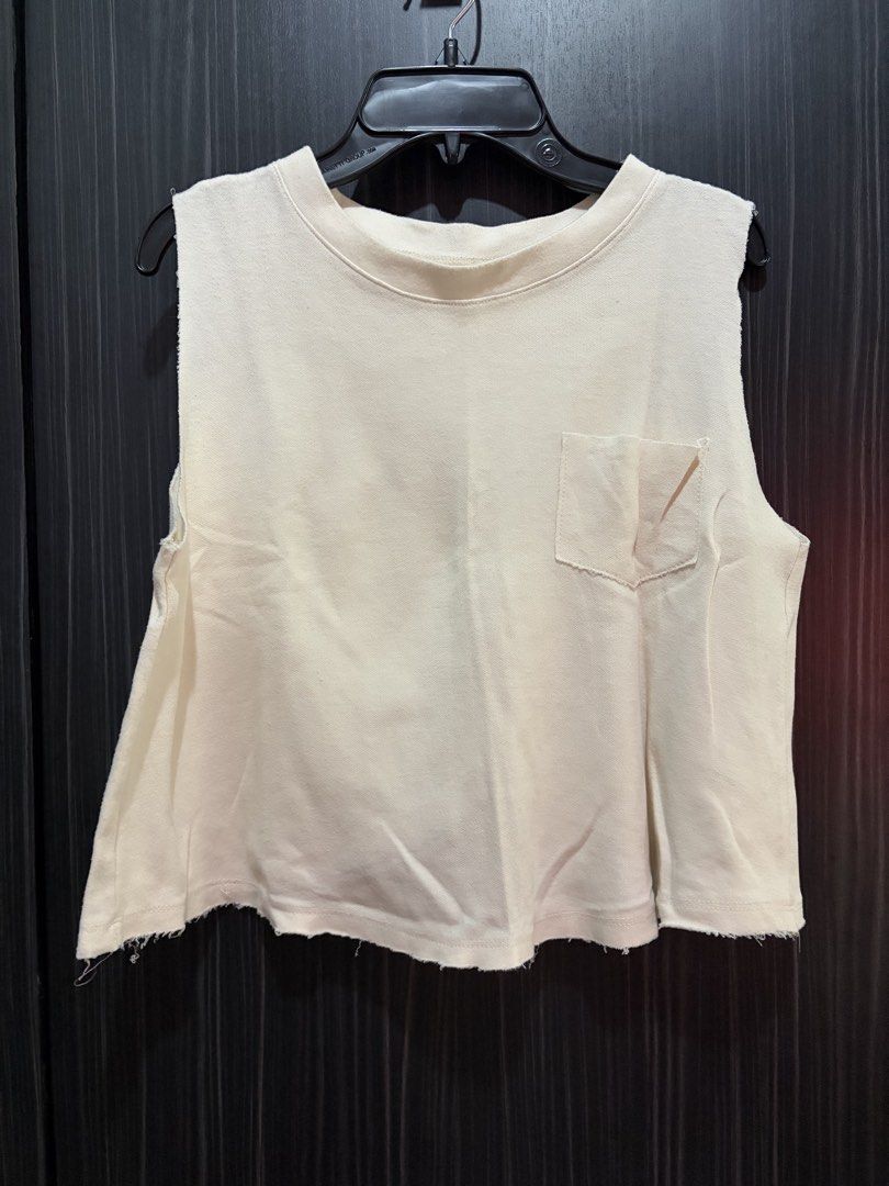 Bangkok cream sleeveless (Category: Blouses) located in Manila. Submitted by thekidshop (Listing ID 1461930909, Image 1). Description: .