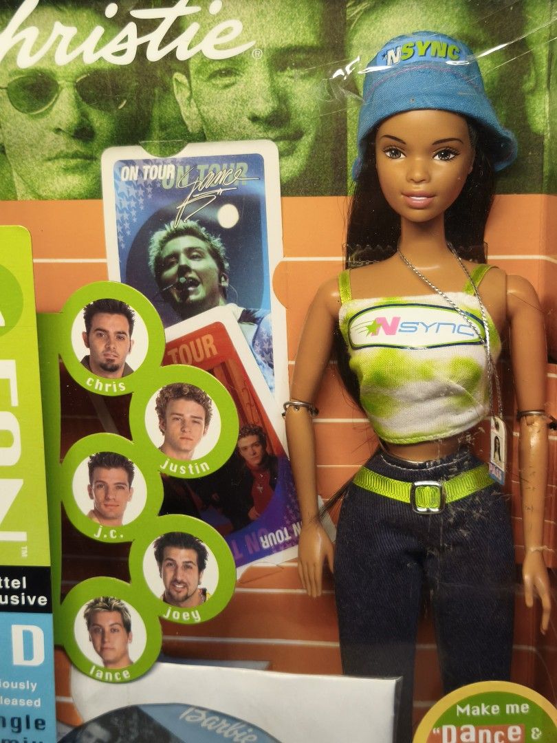 Barbie N'Sync Christie (Category: Figurines & Statues) located in Naga. Submitted by glamgecko (Listing ID 1461978756, Image 3). Description: 1,500 + sf nrfb fair box condition, may tear lang sa plastic part rare rfs: badly need funds shipping: sept 18, 2026.