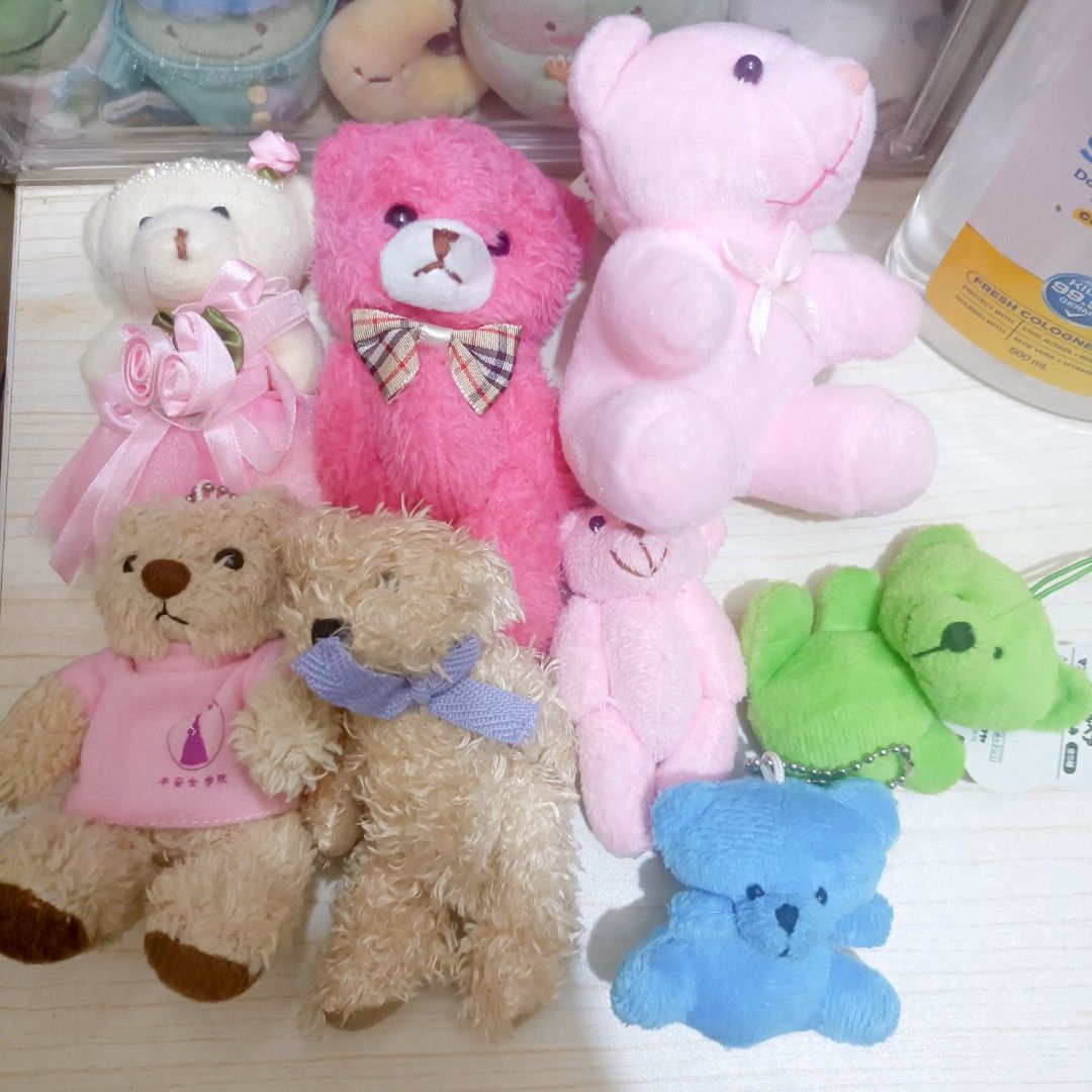 Bear Plush Charms Set 13pcs (Category: Plushies & Soft Toys) located in Mandaluyong City. Submitted by elle_ssiii (Listing ID 1461981863, Image 1). Description: need wash.