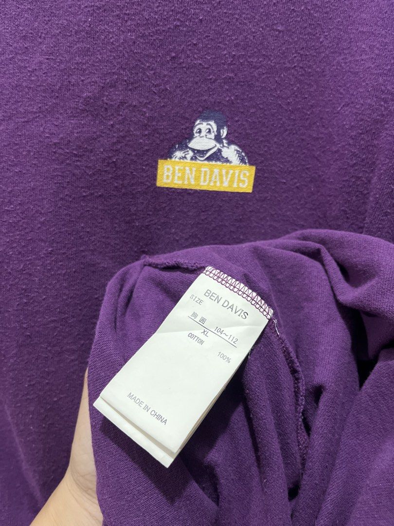 Ben davis purple long-sleeve shirt (Category: Activewear) located in M'Lang. Submitted by dorkfive18 (Listing ID 1461960232, Image 3). Description: Size: XL Dimes: 22x28 No issue Color rate: 9.5/10.