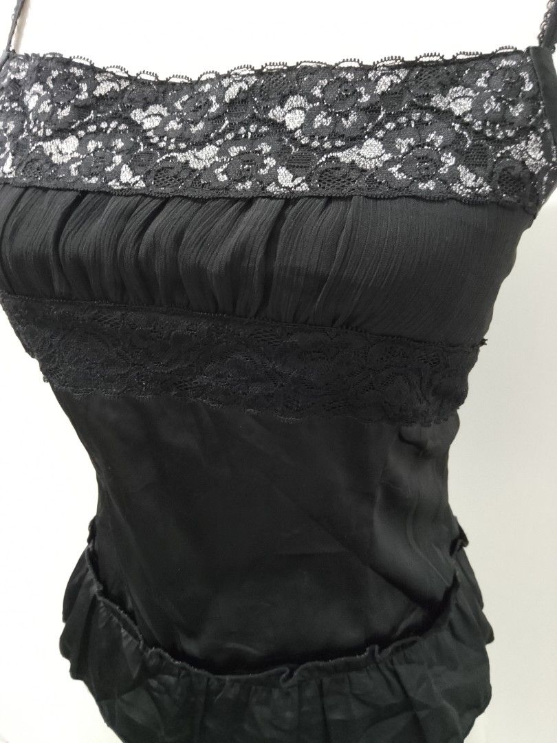 Black Gothic babydoll top (Category: Sleeveless) located in Cotabato. Submitted by winonasallure (Listing ID 1461890669, Image 2). Description: size: small.