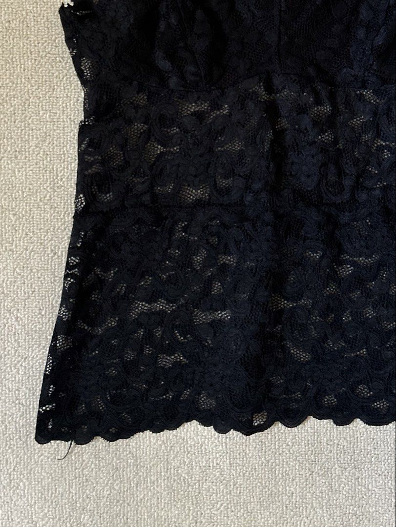 Black lace top (Category: Others Tops) located in Quezon City. Submitted by y2klar (Listing ID 1461969397, Image 3). Description: Black lace cami top Small 10/10 Condition no flaws..