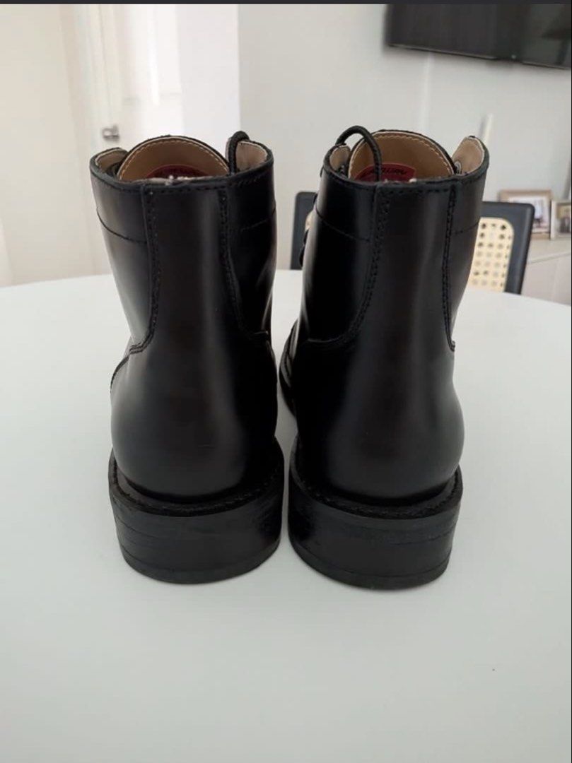 Black Leather Lace-Up Dress Boots (Category: Boots) located in Quezon City. Submitted by kolox (Listing ID 1461828749, Image 3). Description: Color: Black Material: Leather Style: Cap Toe Boots Closure: Lace-Up Size: US Men’s 10.5.