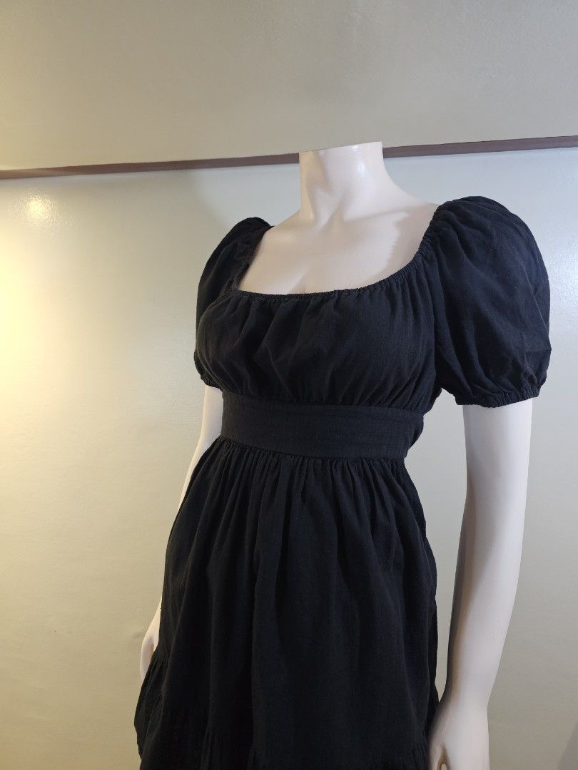 Black Puff Sleeve Square Neck Mini Dress (Category: Dresses) located in Antipolo. Submitted by ancheska_ (Listing ID 1461801525, Image 3). Description: Small- Medium No Issue 📍Upper Antipolo .